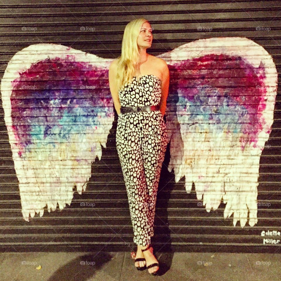 Perfect angel.... This street art mural in downtown la had me feeling ephemeral...