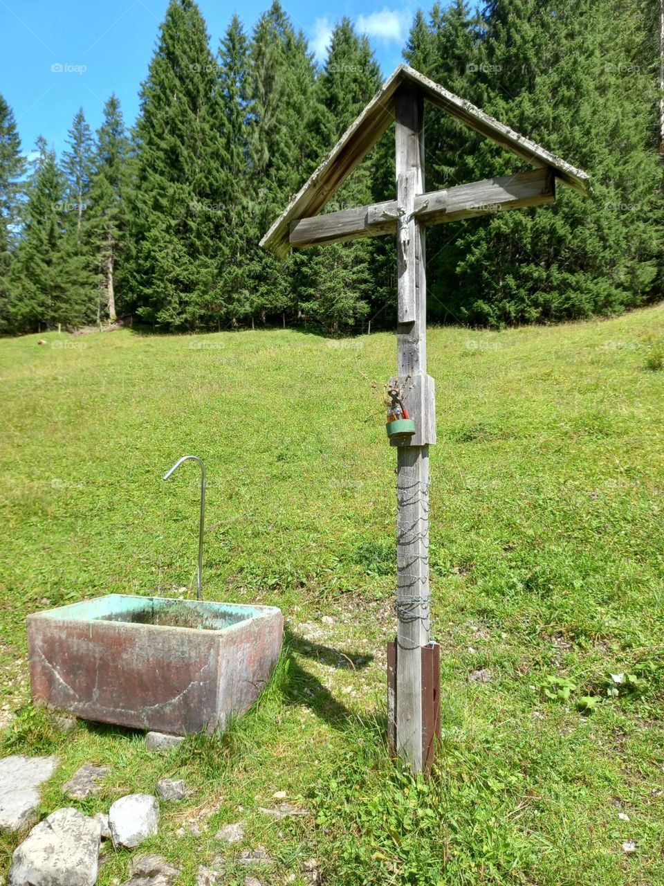 Wayside Cross in Bavaria Germany