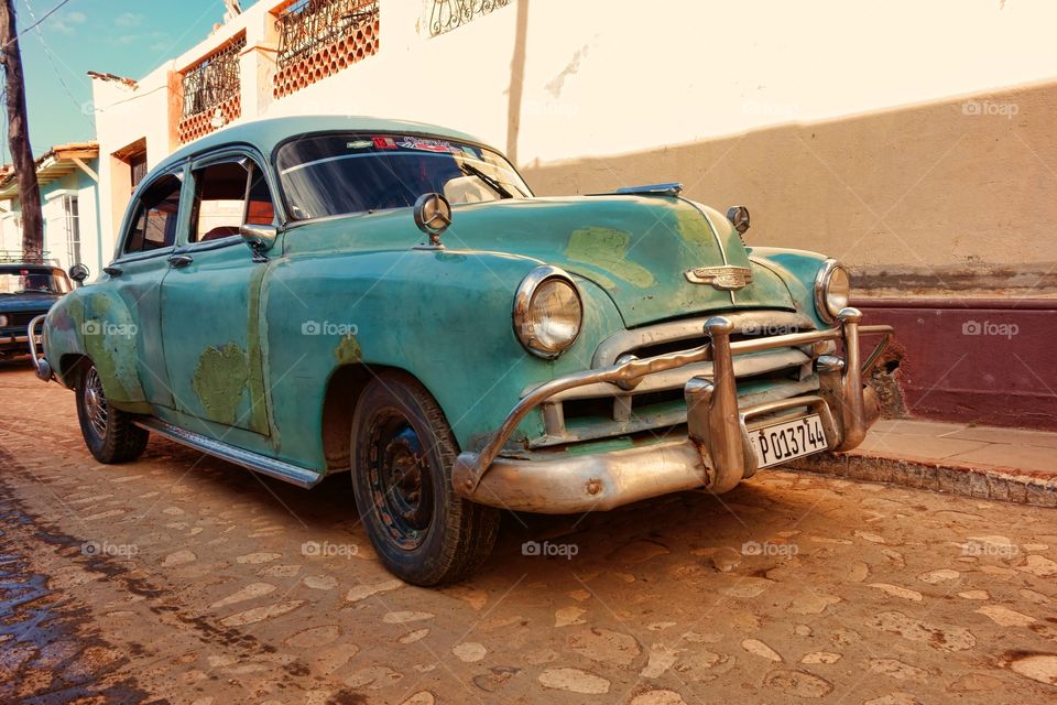 1949 Chevy in the streets of Trinidad, Cuba. 1949 Chevy captured in the streets of historic Trinidad, Cuba in December 2013. 