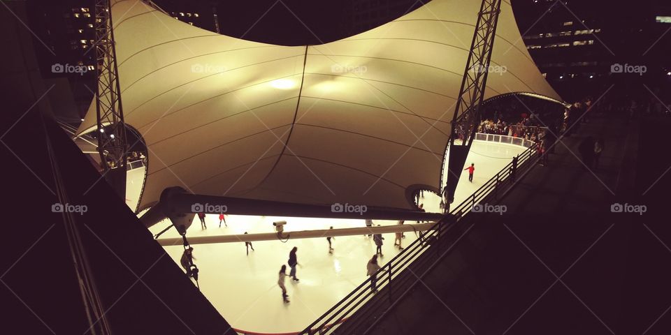ice rink at Kansas City Crowne Plaza