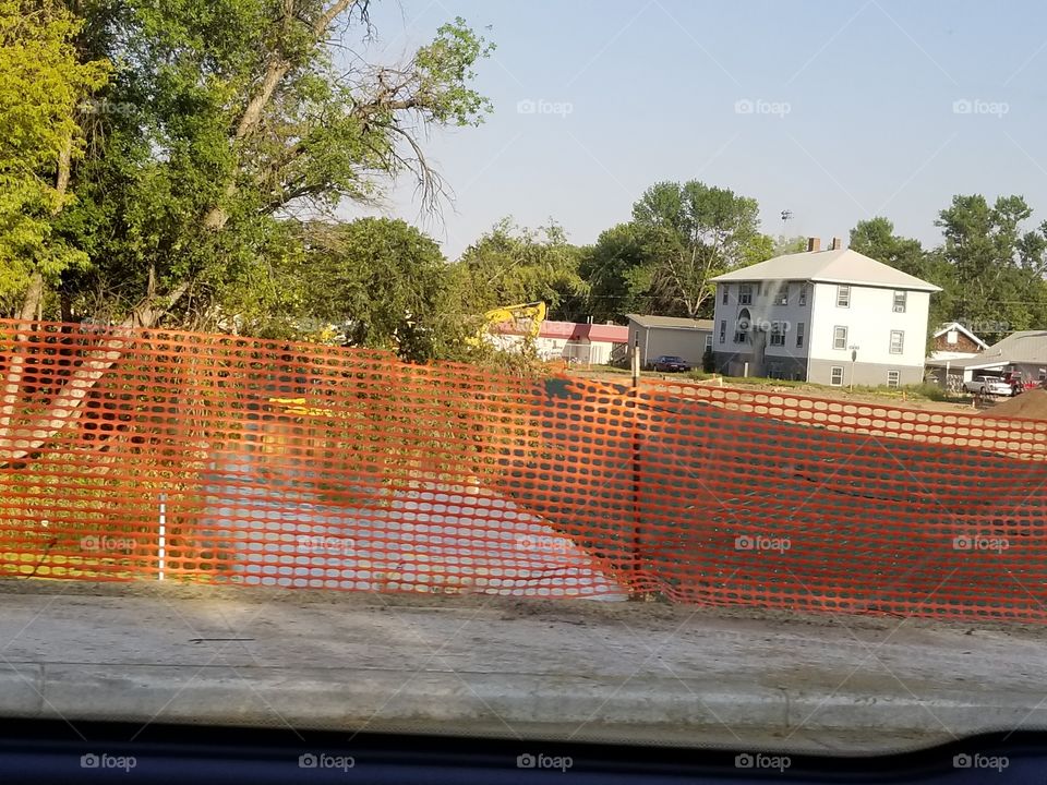 Fence, House, Building, Tree, No Person