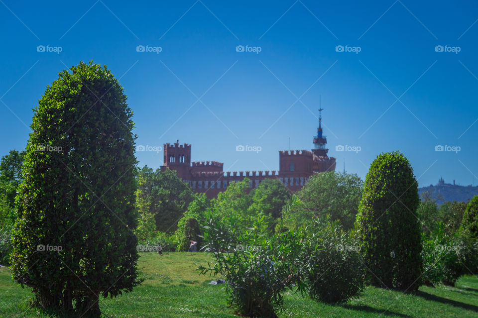 Castle in a park