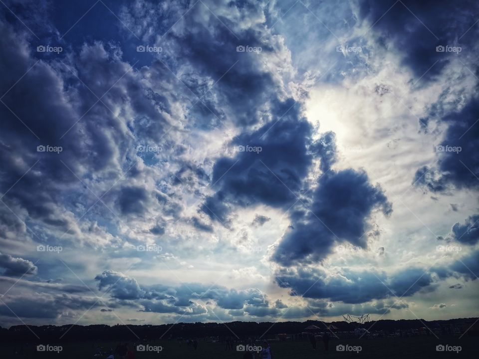 Sunset sky mood clouds moody nature greens wild outdoor outside joy happy
