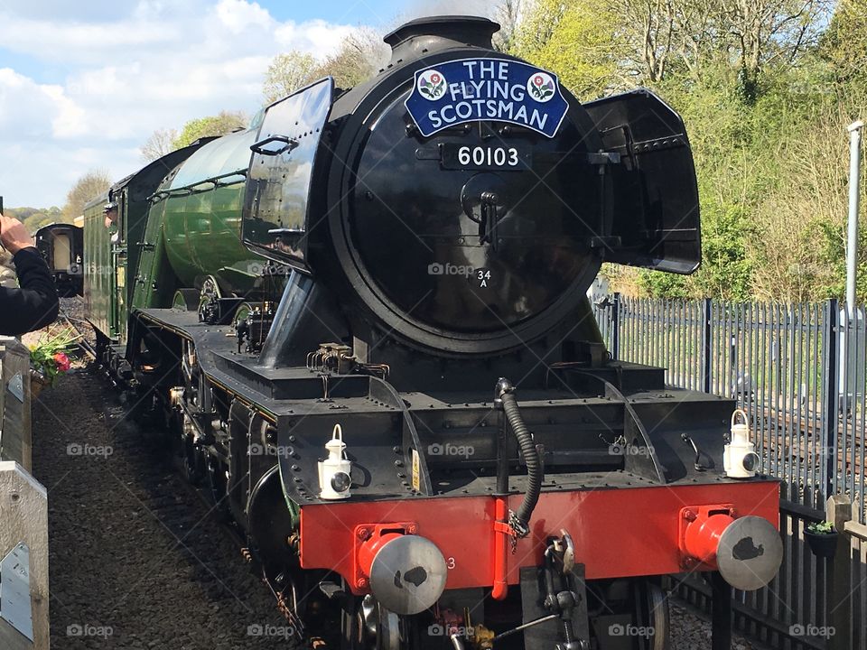 Flying Scotsman at the bluebell railway 