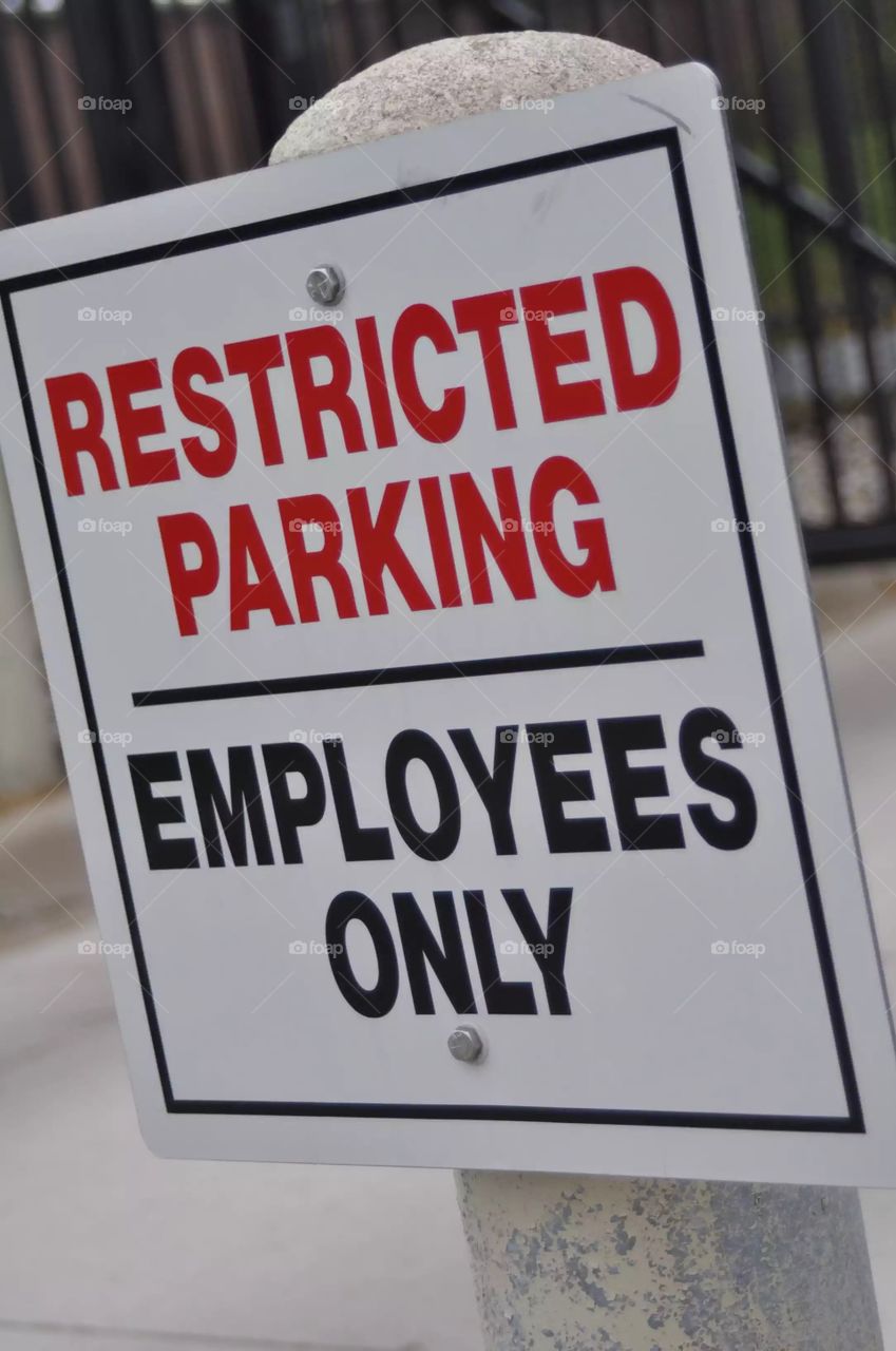 Restricted parking