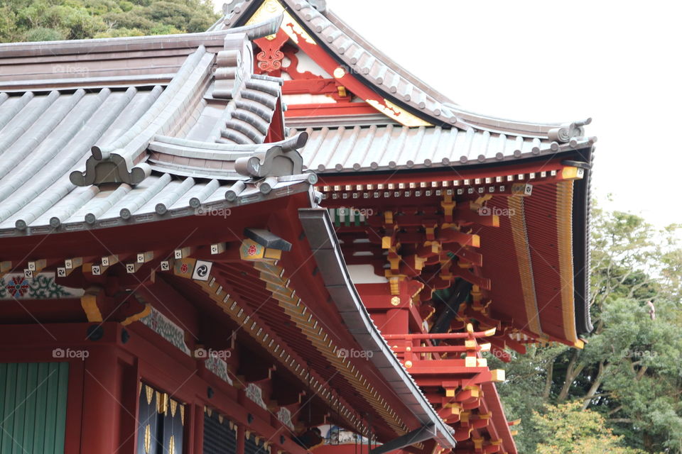 Temple, Roof, Traditional, Eaves, Travel