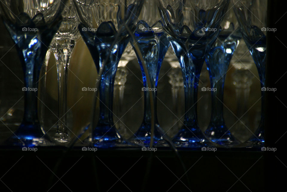 Glasses - collected from various places to celebrate special occasions with family and friends.