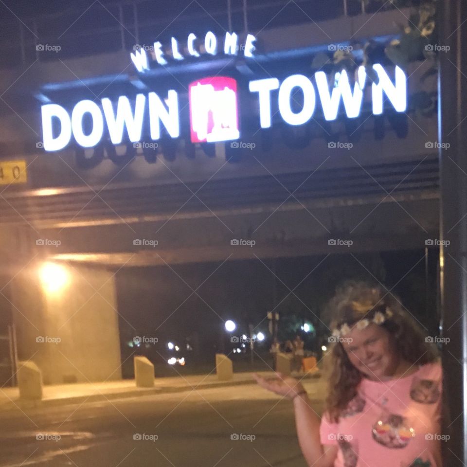 Hanging out downtown