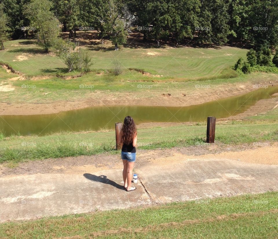 Girl enjoying nature