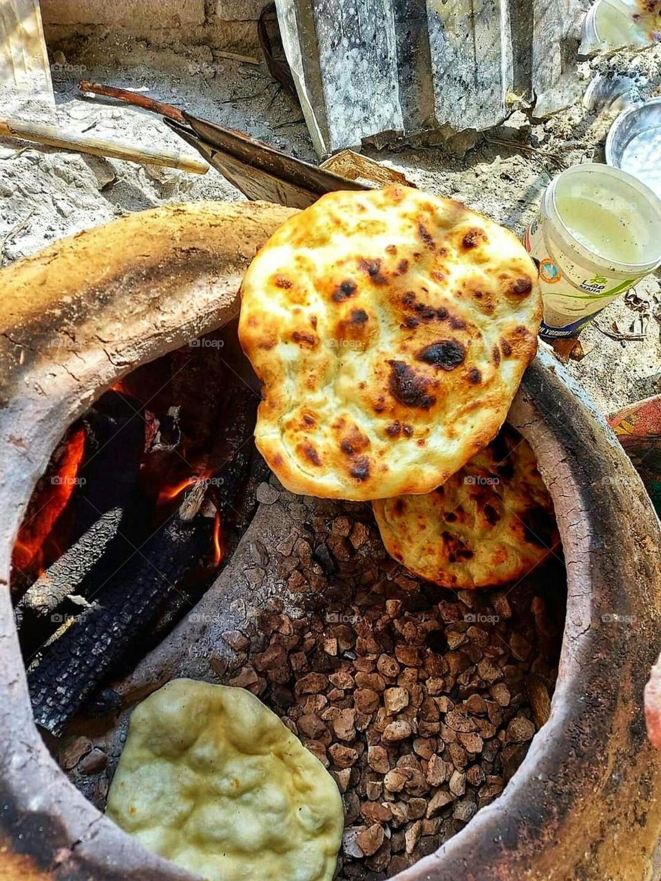 Rural life old wood oven