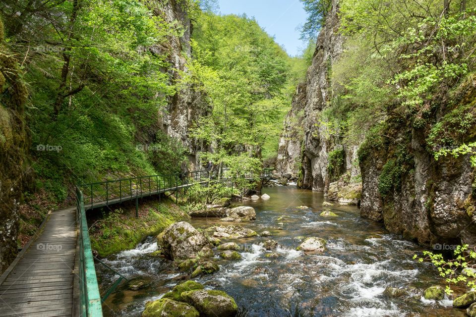 Eco trail - Strouilitsa-Lukata, twisted and turns in the gorge of Devinska River, Rhodope Mountain, Bulgaria