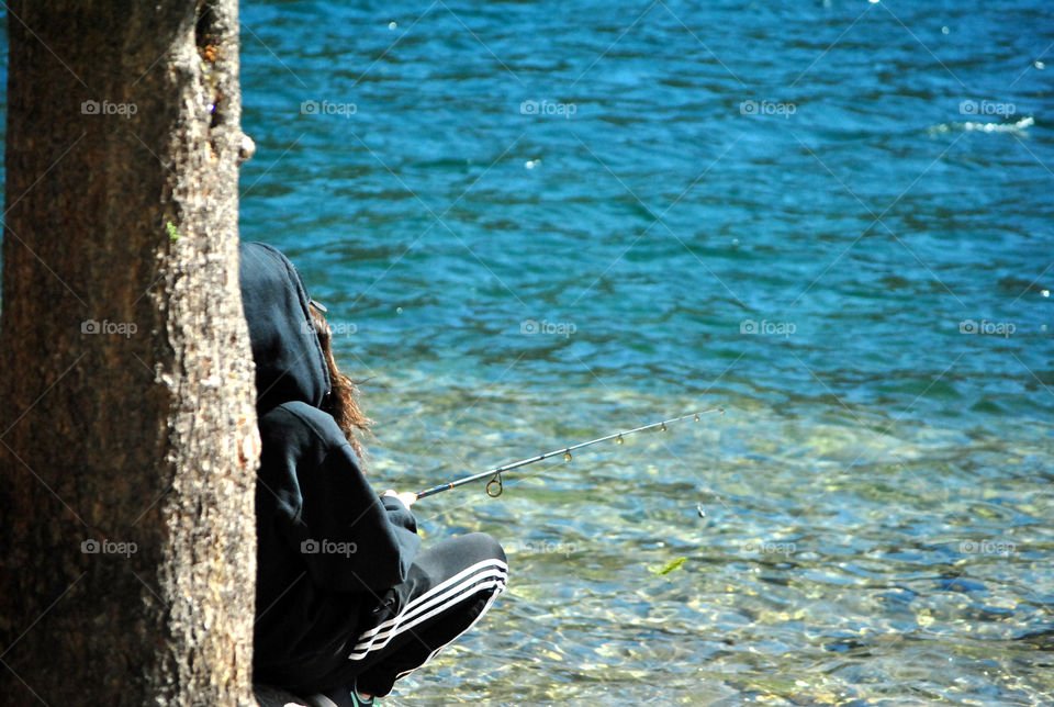 Fishing at the lake