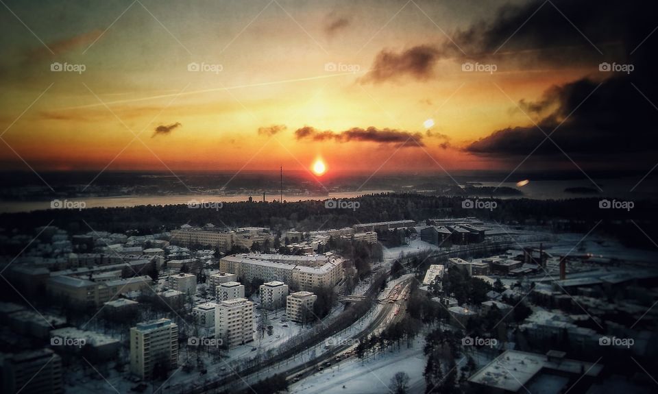 Sunset at Tampere