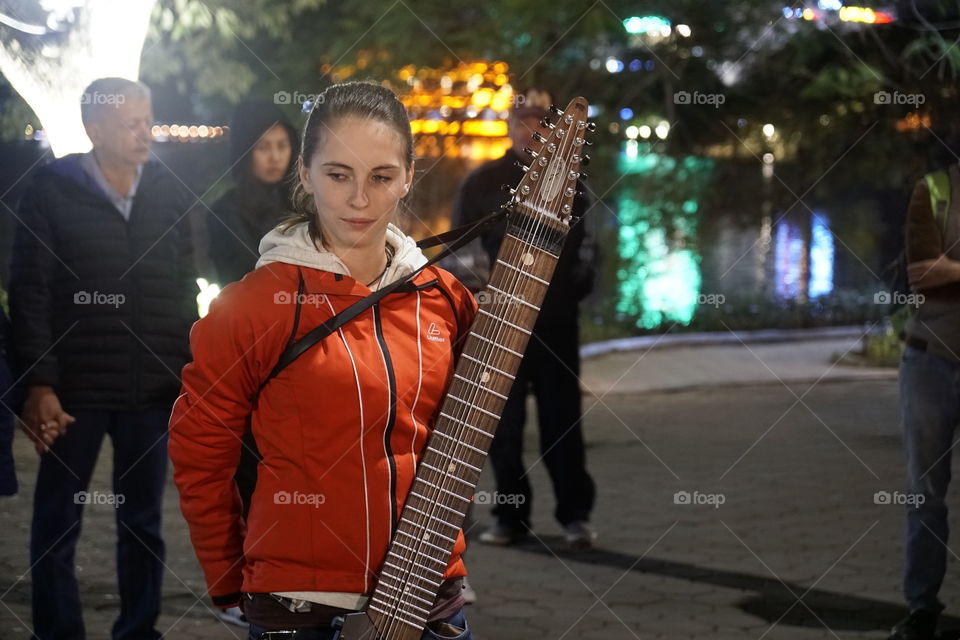Girl with Chapman Stick