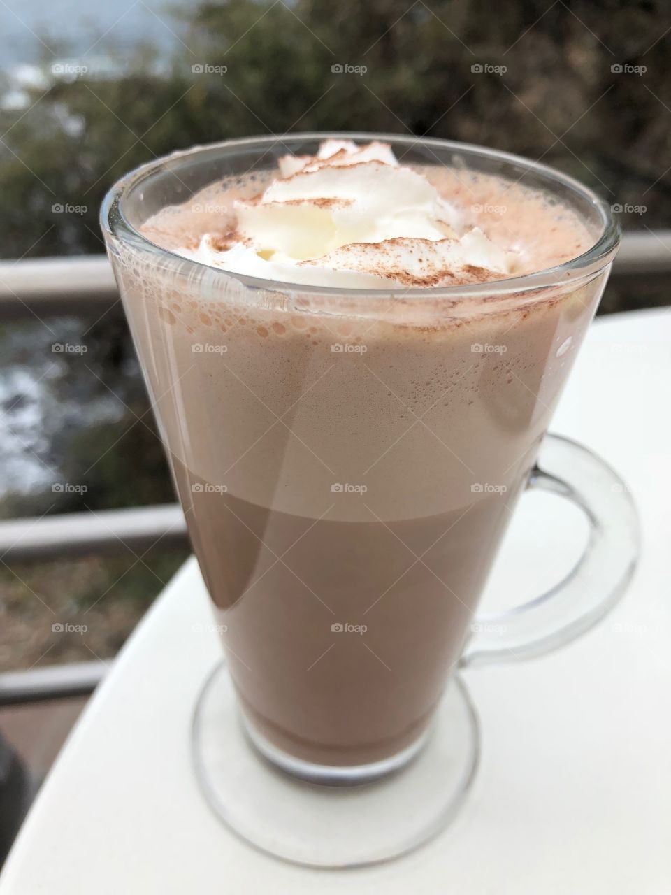 Hot chocolate whipped cream