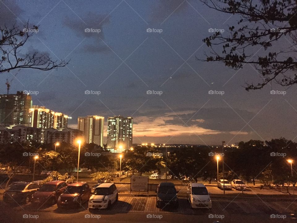 Skyline Cyberjaya. Made the place more beautiful in the picture.
