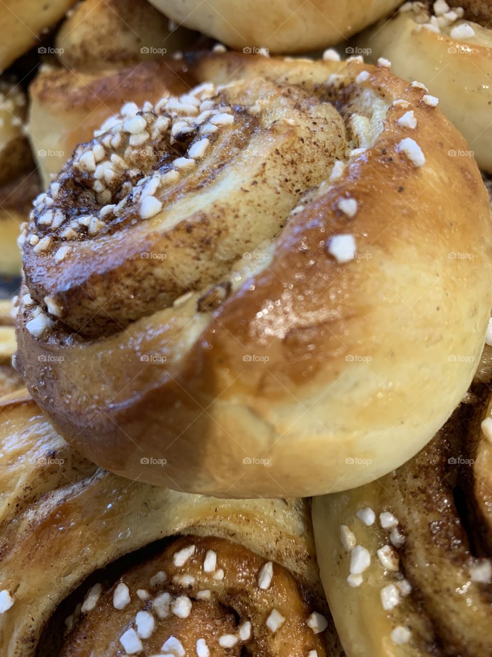 freshly baked cinnamon rolls