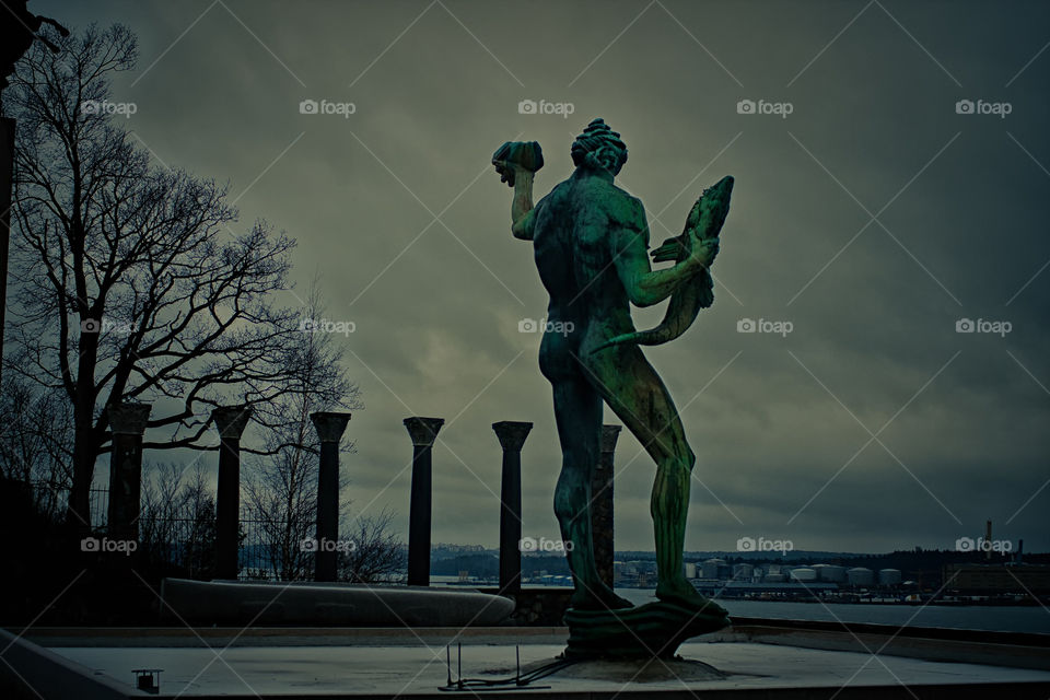 sky sweden stockholm monument by bussardel