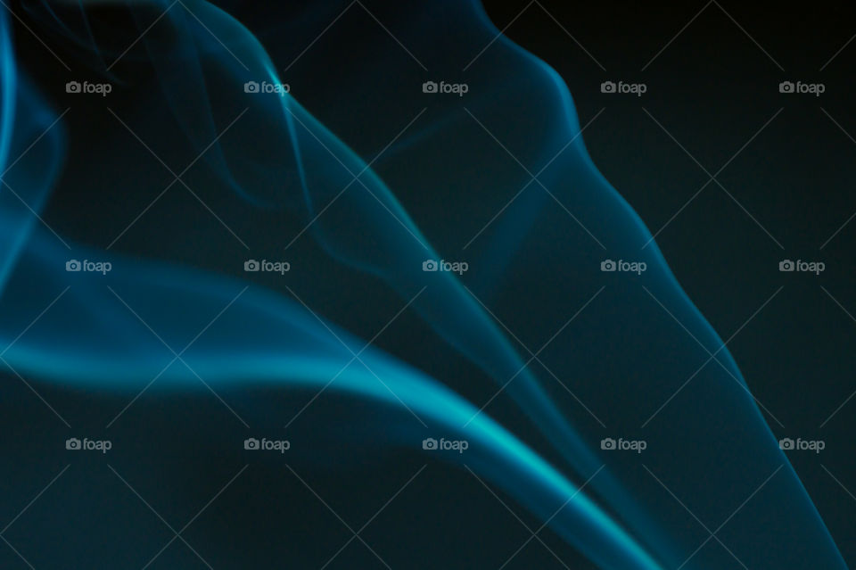 Abstract blue smoke.