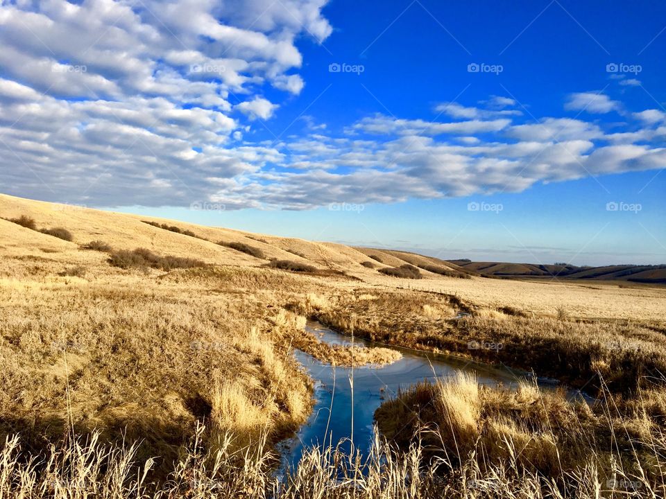 Beautiful prairie fall day