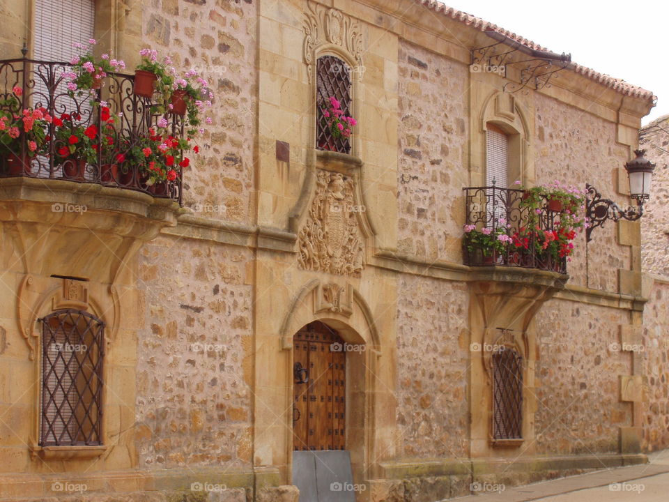 Flowered balcony