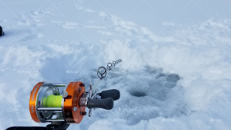 Ice fishing in Fjords