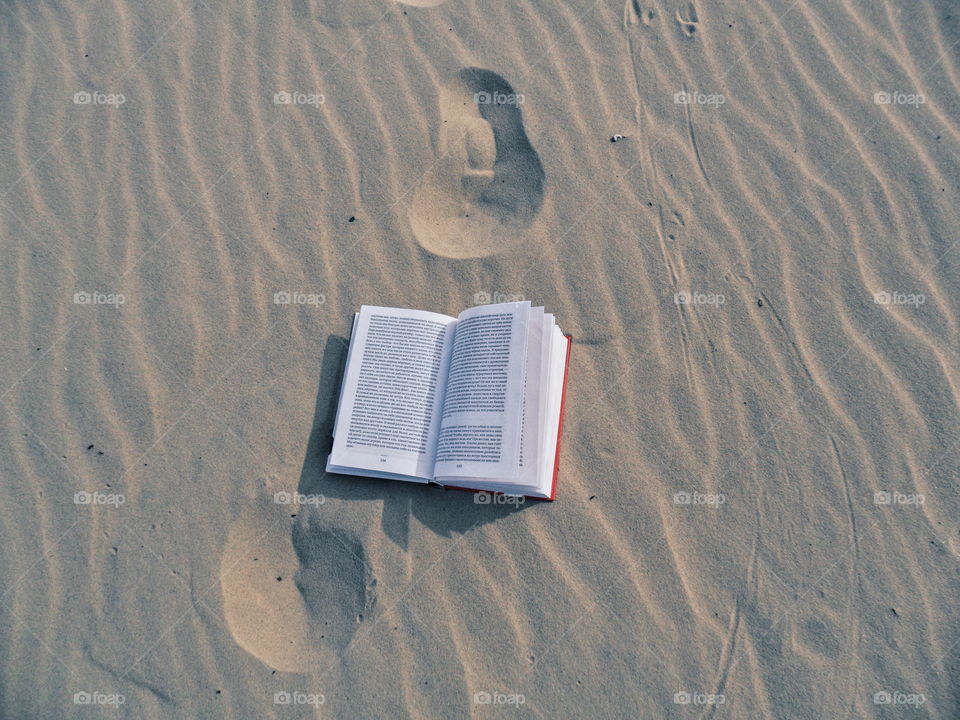 book in the sand