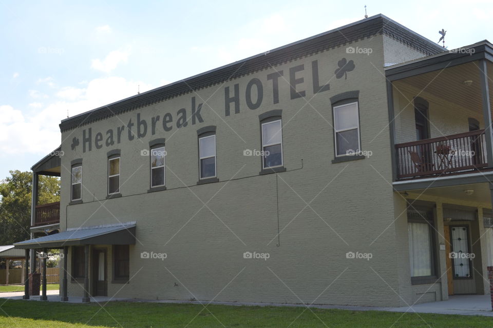 Vintage small hotel refurbished. “Heartbreak Hotel”