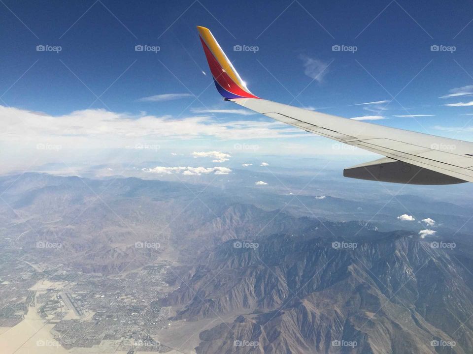 Travel, Airplane, No Person, Sky, Mountain