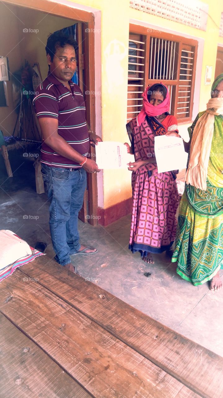 UP India Field Work Ruler Development Health Awareness