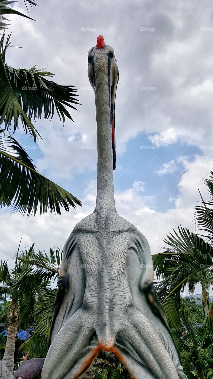 Dinosaur statue
