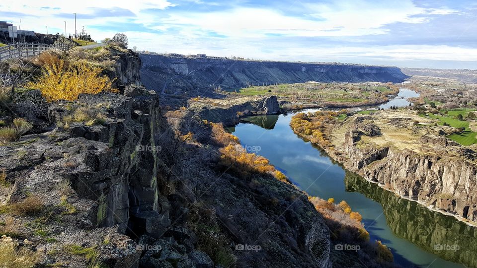 River Canyon in Desert Plains