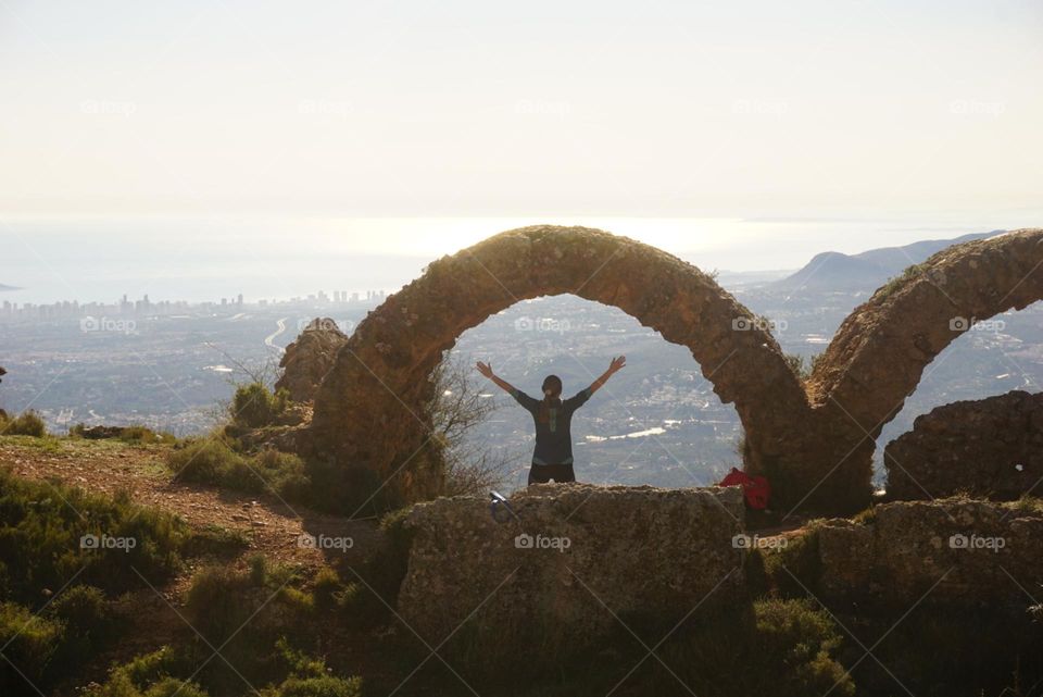 Rock#sky#adventure#human#silhouette