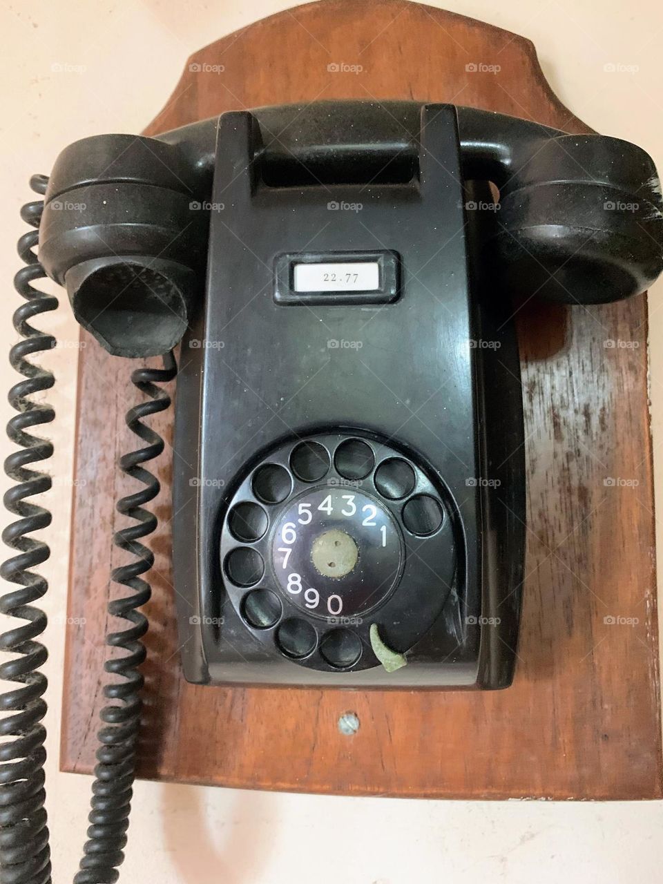Old wall telephone
