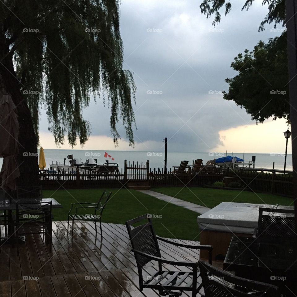 A Tornado Touching Down! It’s Coming Towards Our Living Room Window!  Time To Take Cover!