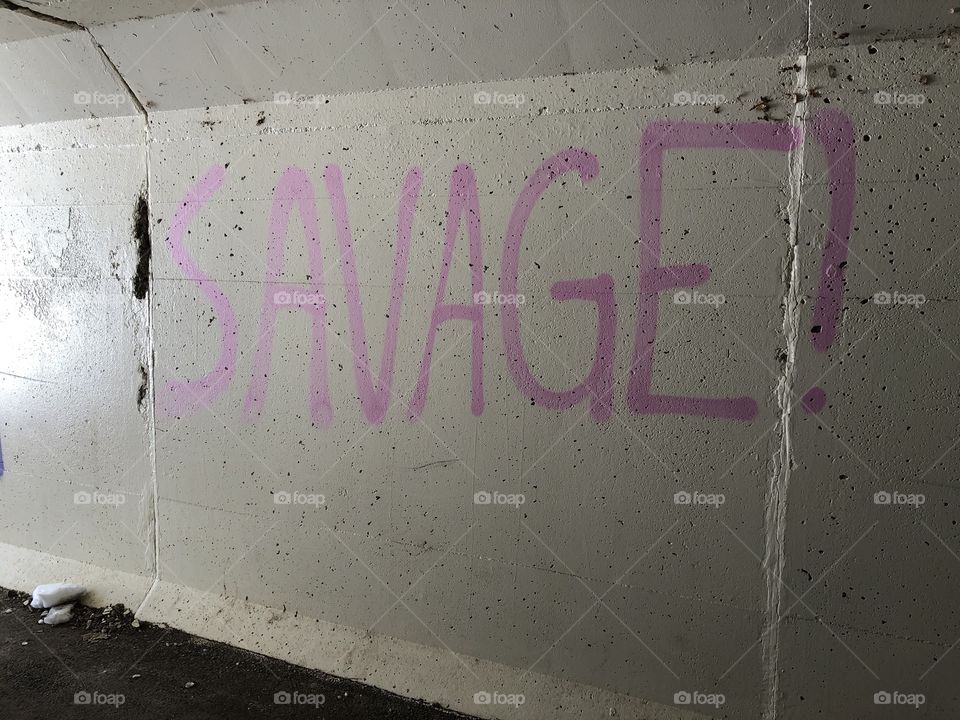 Bike Tunnel with Graffiti - SAVAGE!