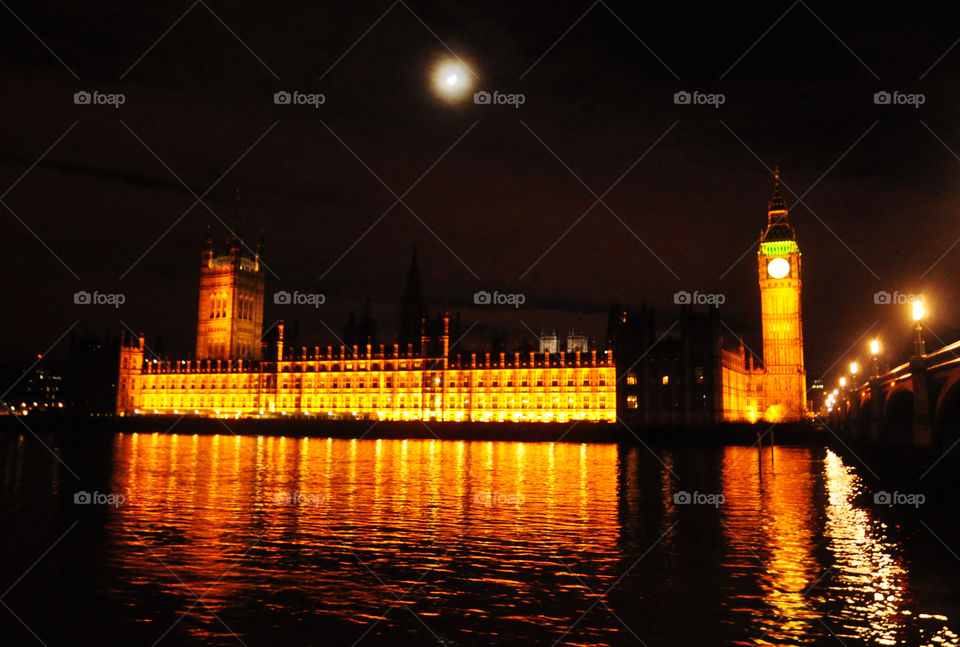 London at night