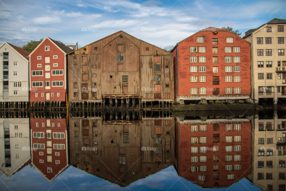 The old warehouses in Trondheim 