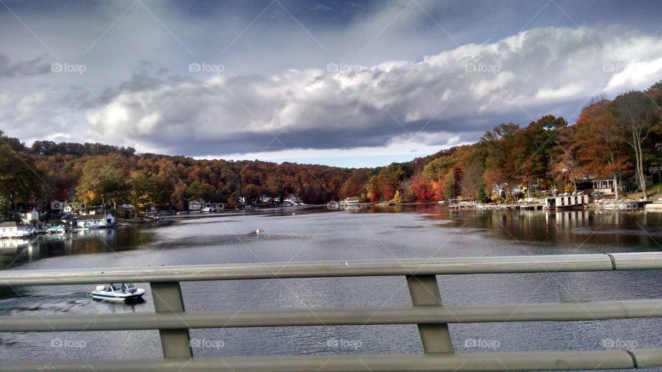 October is Beautiful. I took this pic in Hopatcong New Jersey on the River Styx bridge in mid October 2015