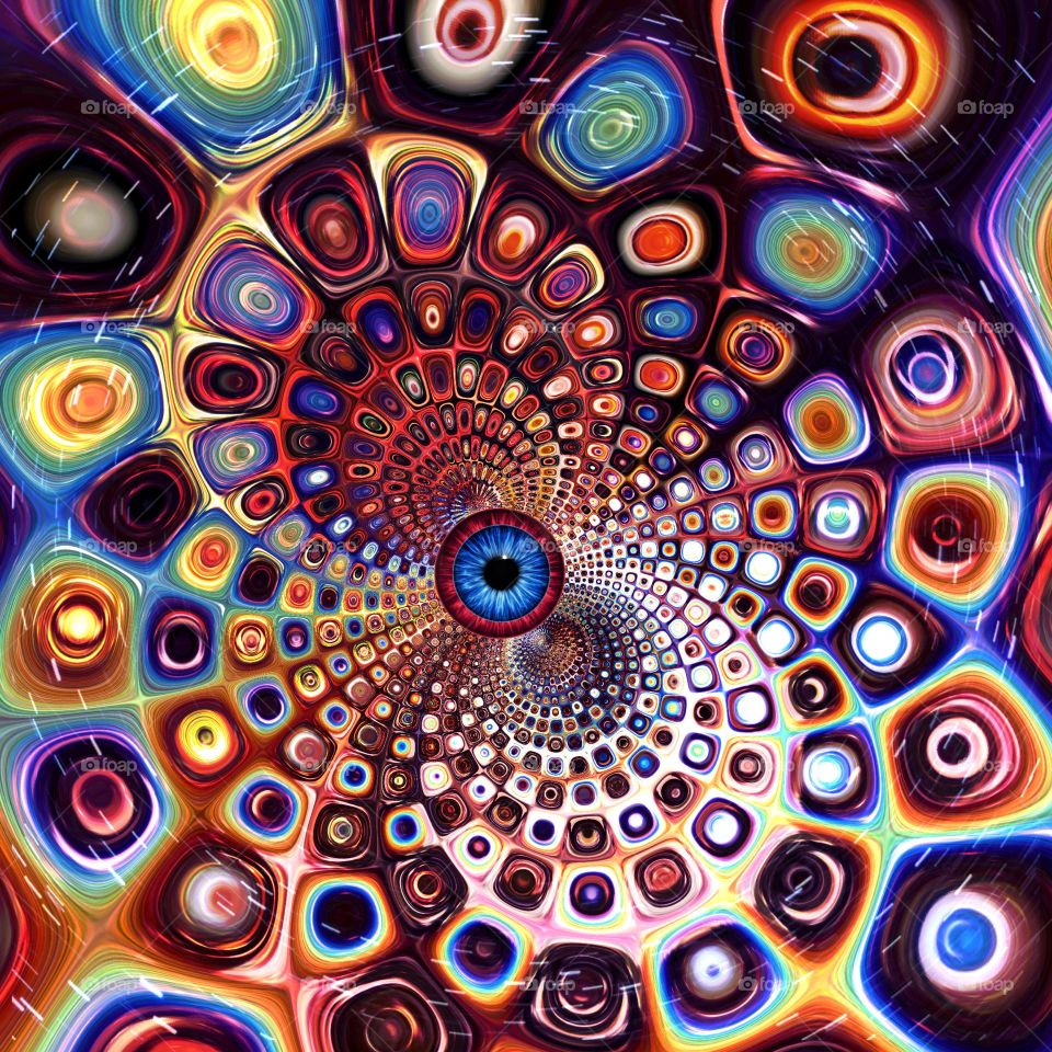 Psychedelic hallucinations.