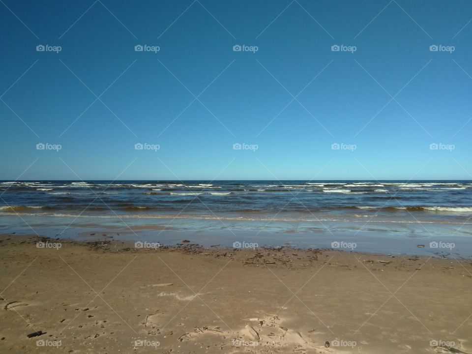 Latvija, wild beach