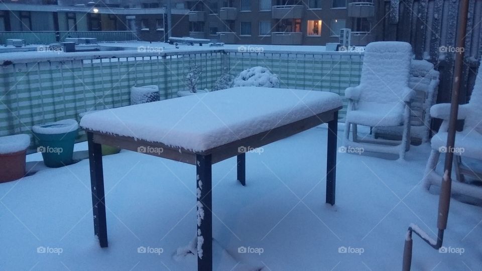 Sunday morning snow in the netherlands