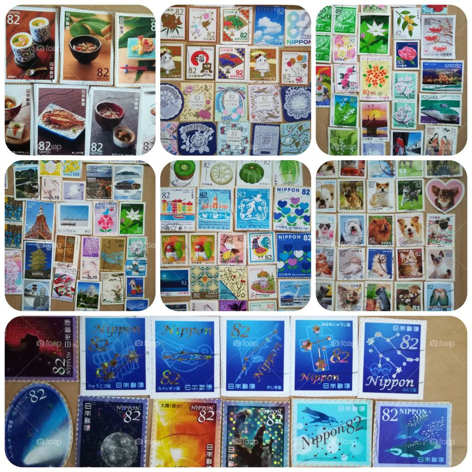 Used japanese stamps