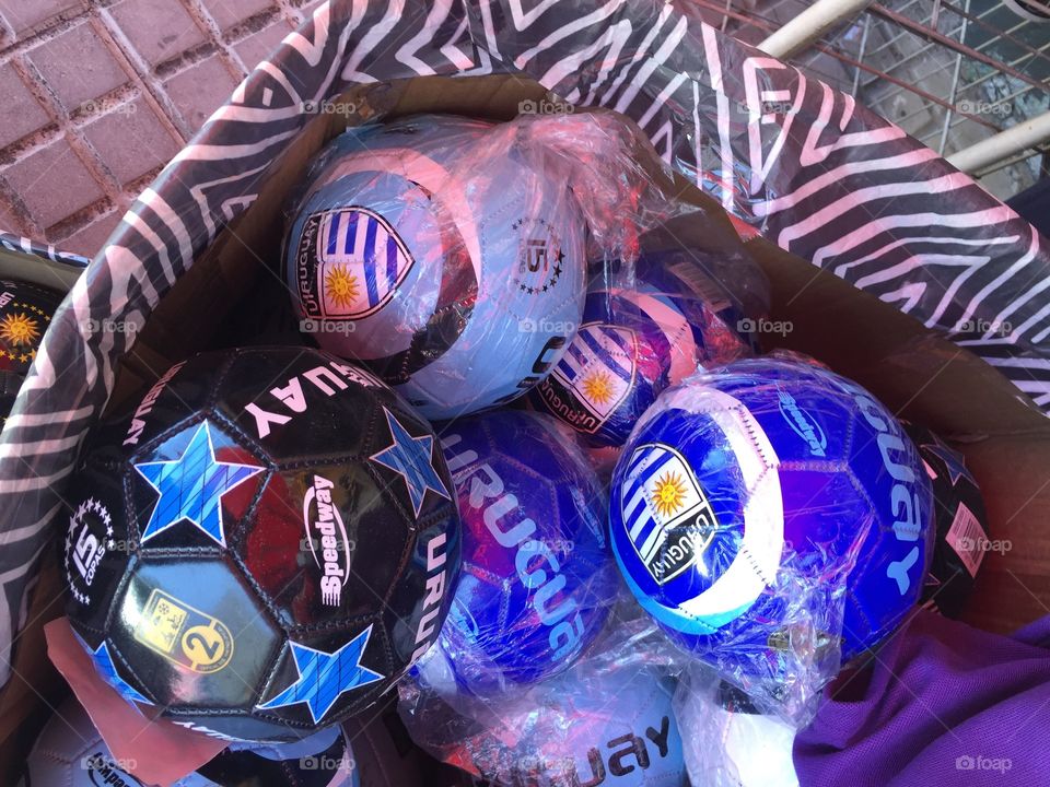 Soccer balls - Uruguay market 
