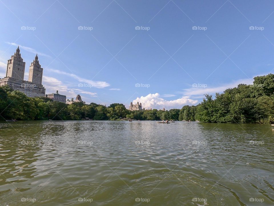 Row boating at Central Park