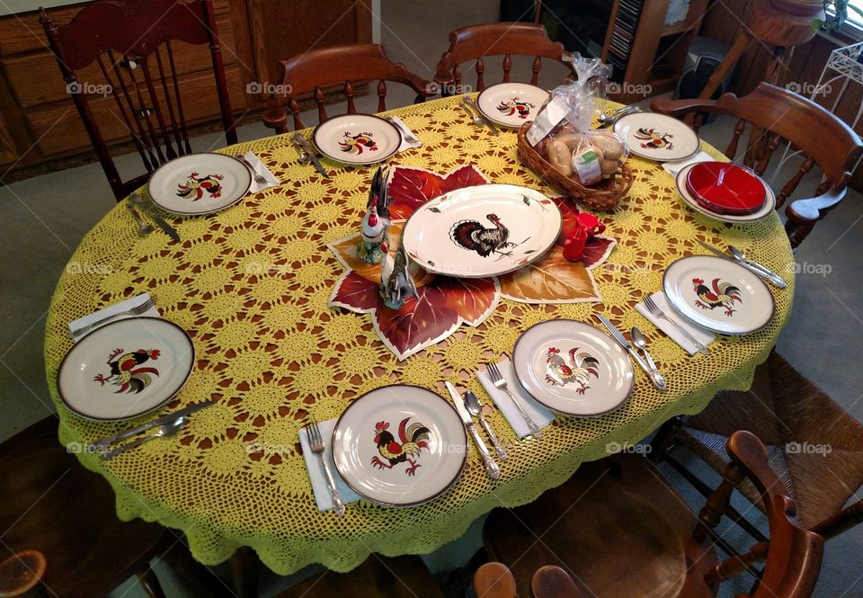 Table Traditions. This is my grandmother's table settings, a touching family tradition