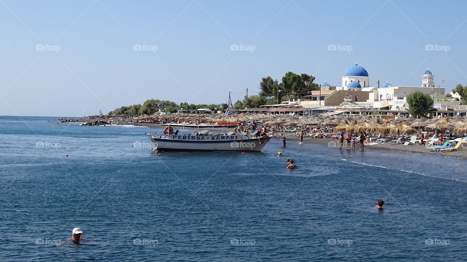 Greece Santorini beach. Greece Santorini beach