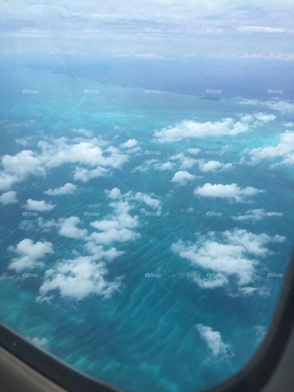 Bahamas from plane