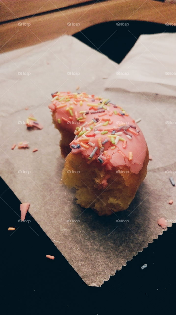 Bitten donut