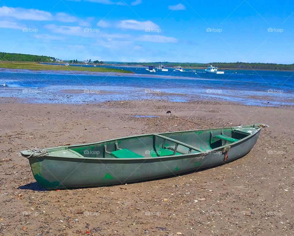 green canoe